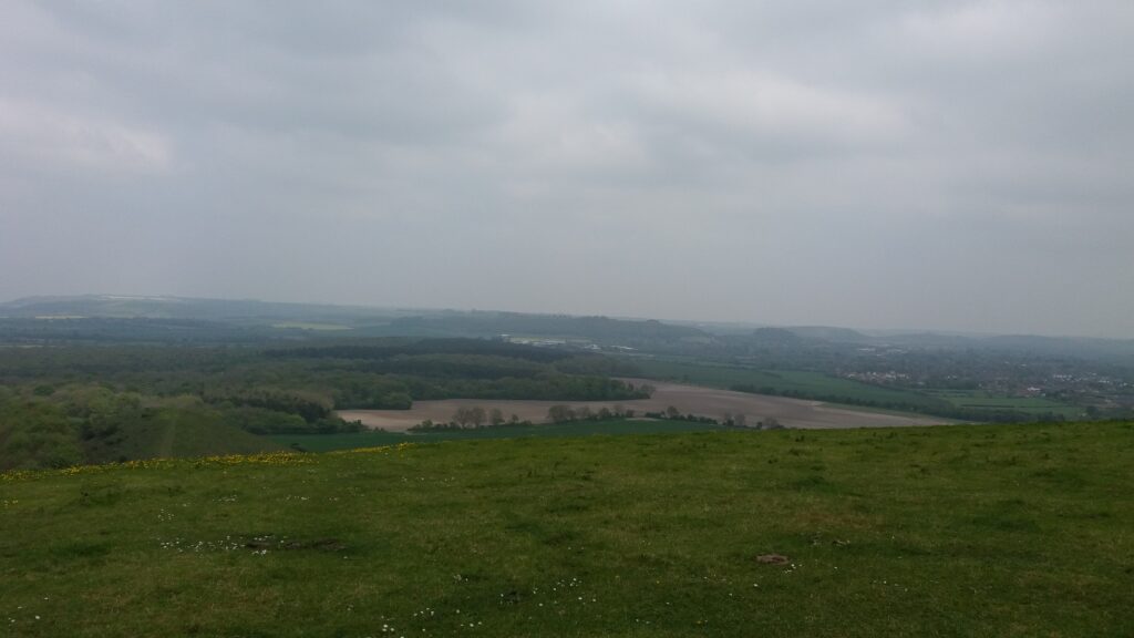 View from the top of Cley Hill